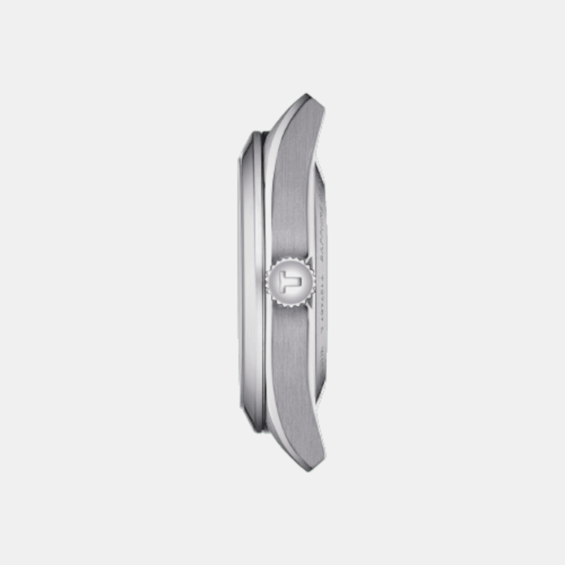 Gentleman Open Heat Men Automatic Rhodium Dial Analog Stainless Steel Watch T1274071108100