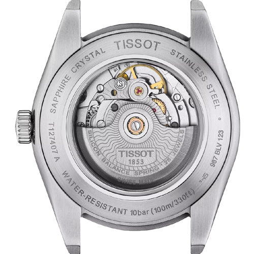 Tissot T-Classic Gentleman Powermatic 80 Silicium Black Dial Men 40mm T1274071605101