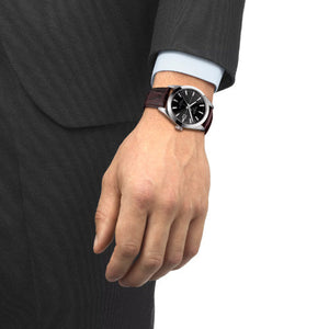 Tissot T-Classic Gentleman Powermatic 80 Silicium Black Dial Men 40mm T1274071605101