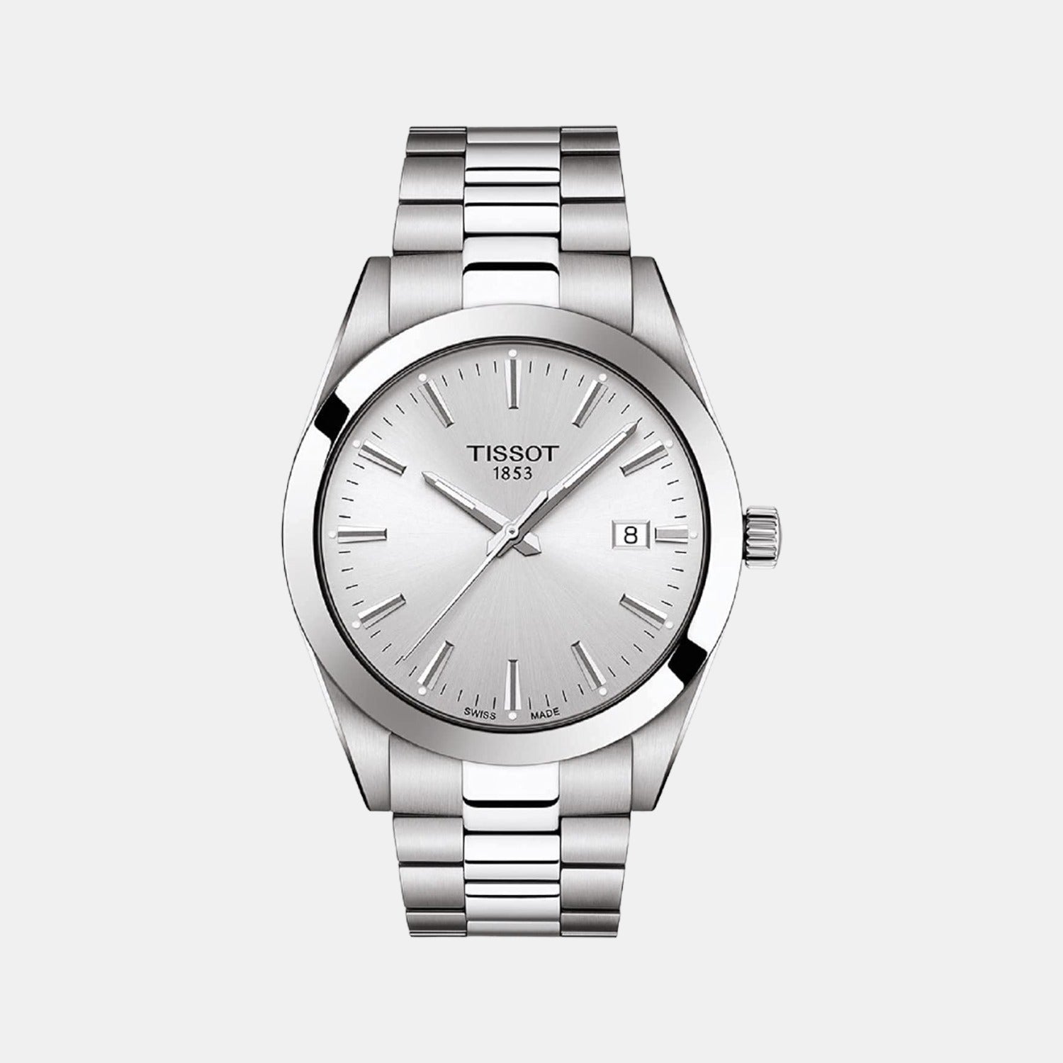 Gentleman Men Analog Stainless Steel Watch T1274101103100