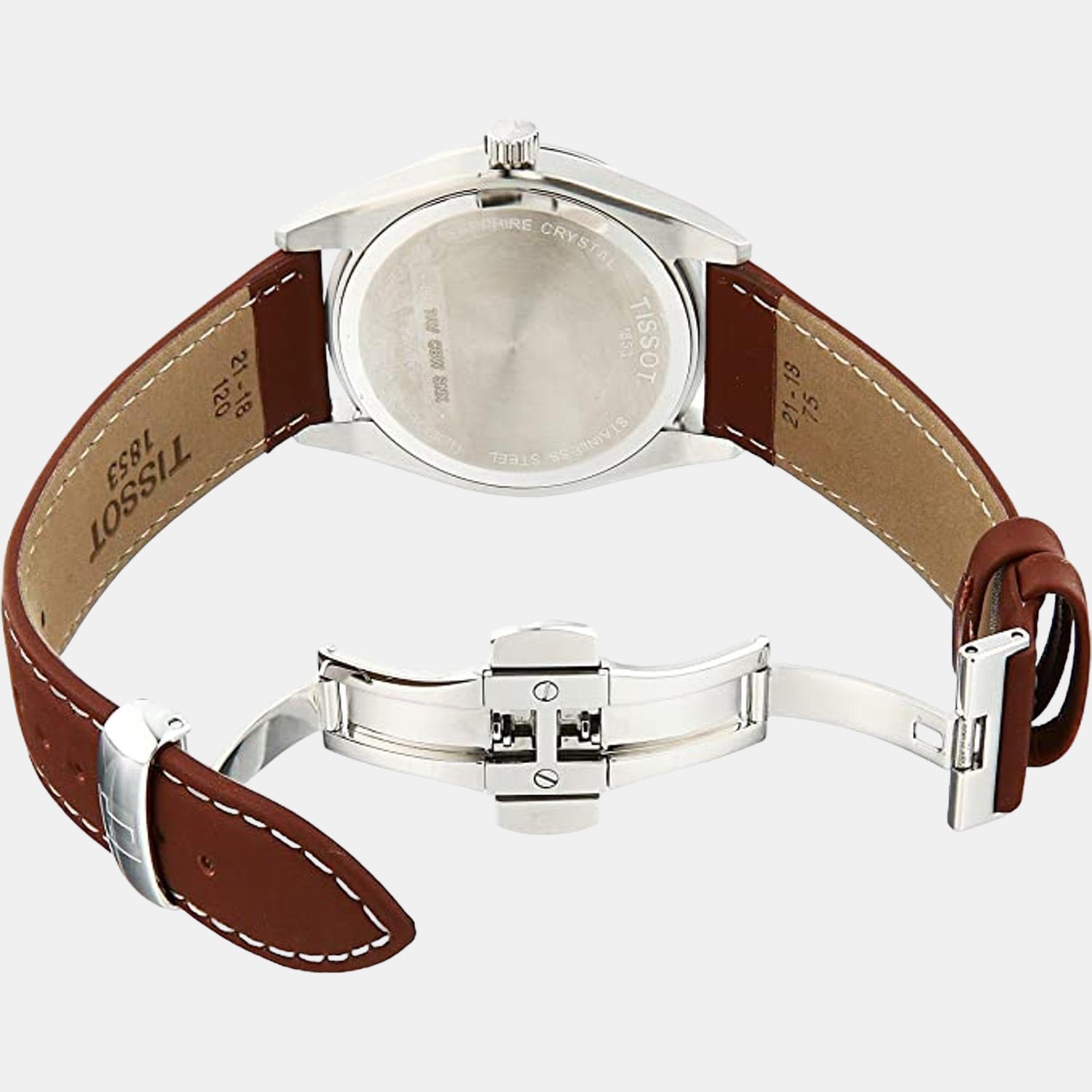 Gentleman Men Analog Leather Watch T1274101603100