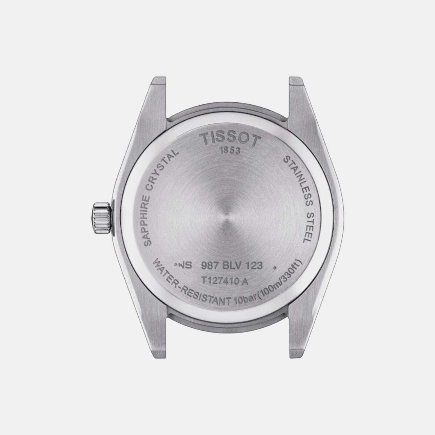 Gentleman Men Analog Leather Watch T1274101603100