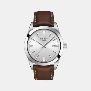 Gentleman Men Analog Leather Watch T1274101603100