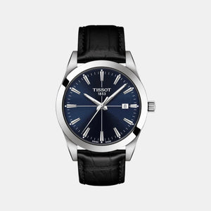 Gentleman Men Analog Leather Watch T1274101604101