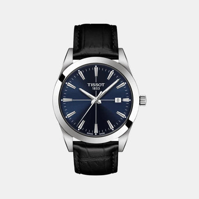 Gentleman Men Analog Leather Watch T1274101604101