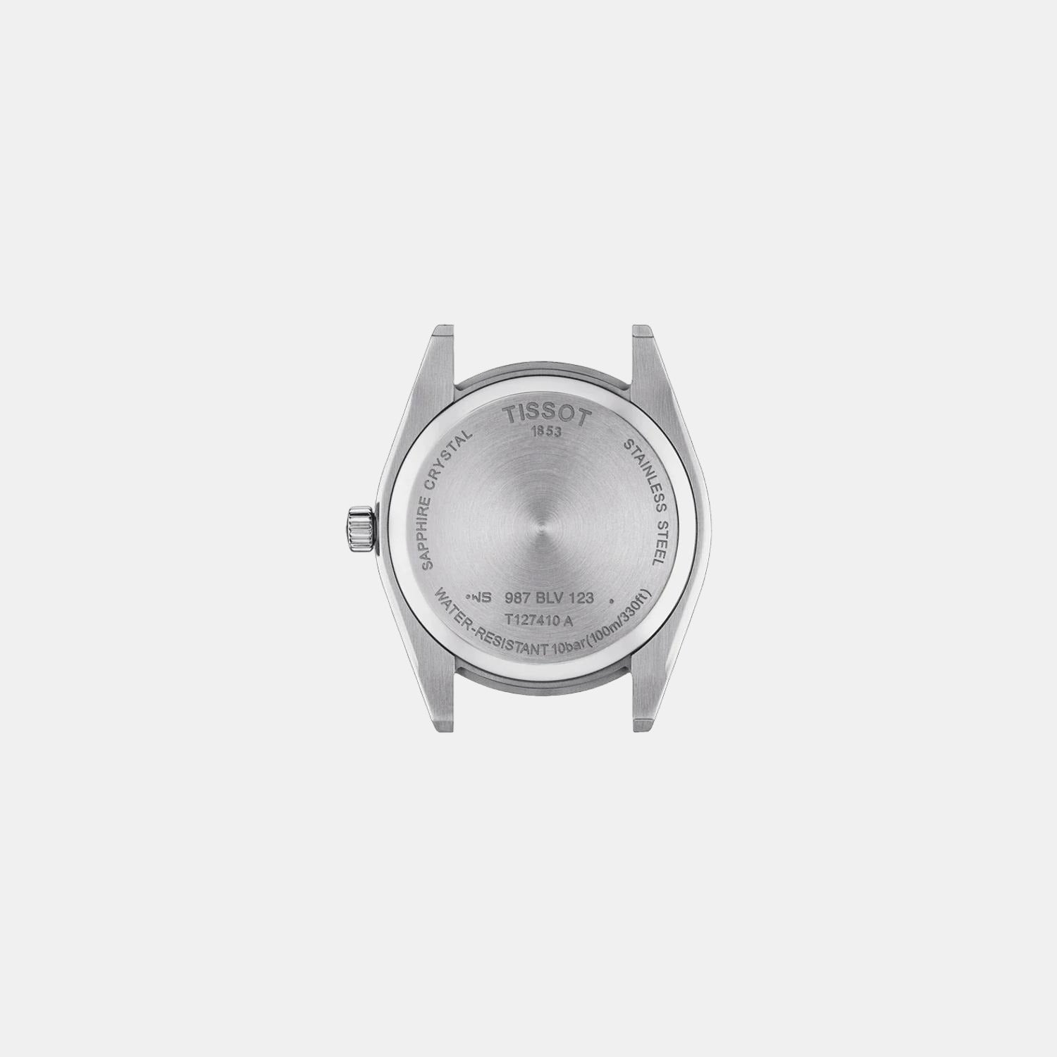 Gentleman Men Analog Leather Watch T1274101604101