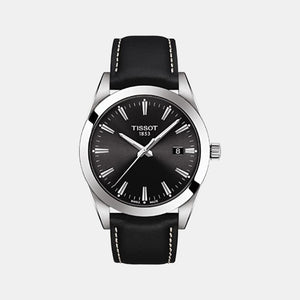 Gentleman Men Analog Leather Watch T1274101605100