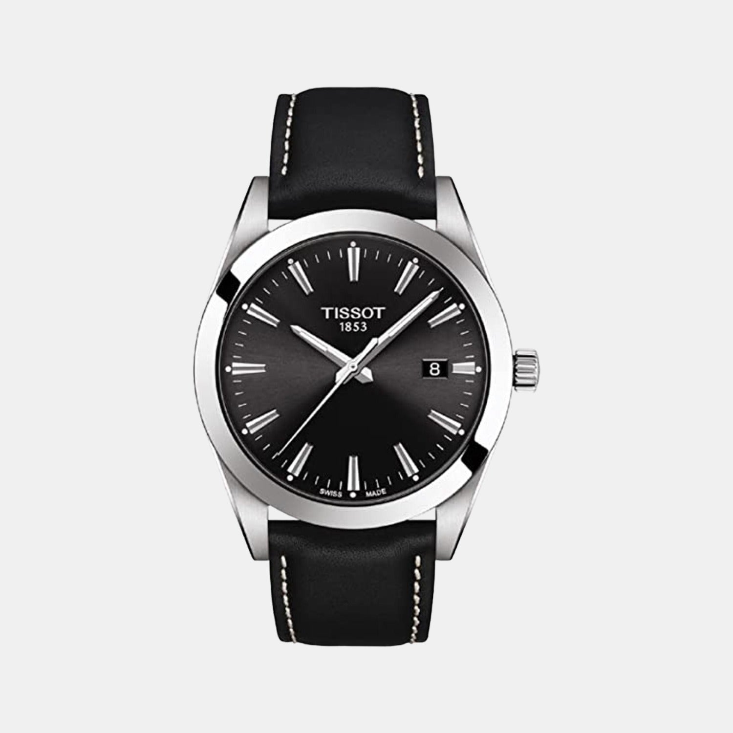 Gentleman Men Analog Leather Watch T1274101605100
