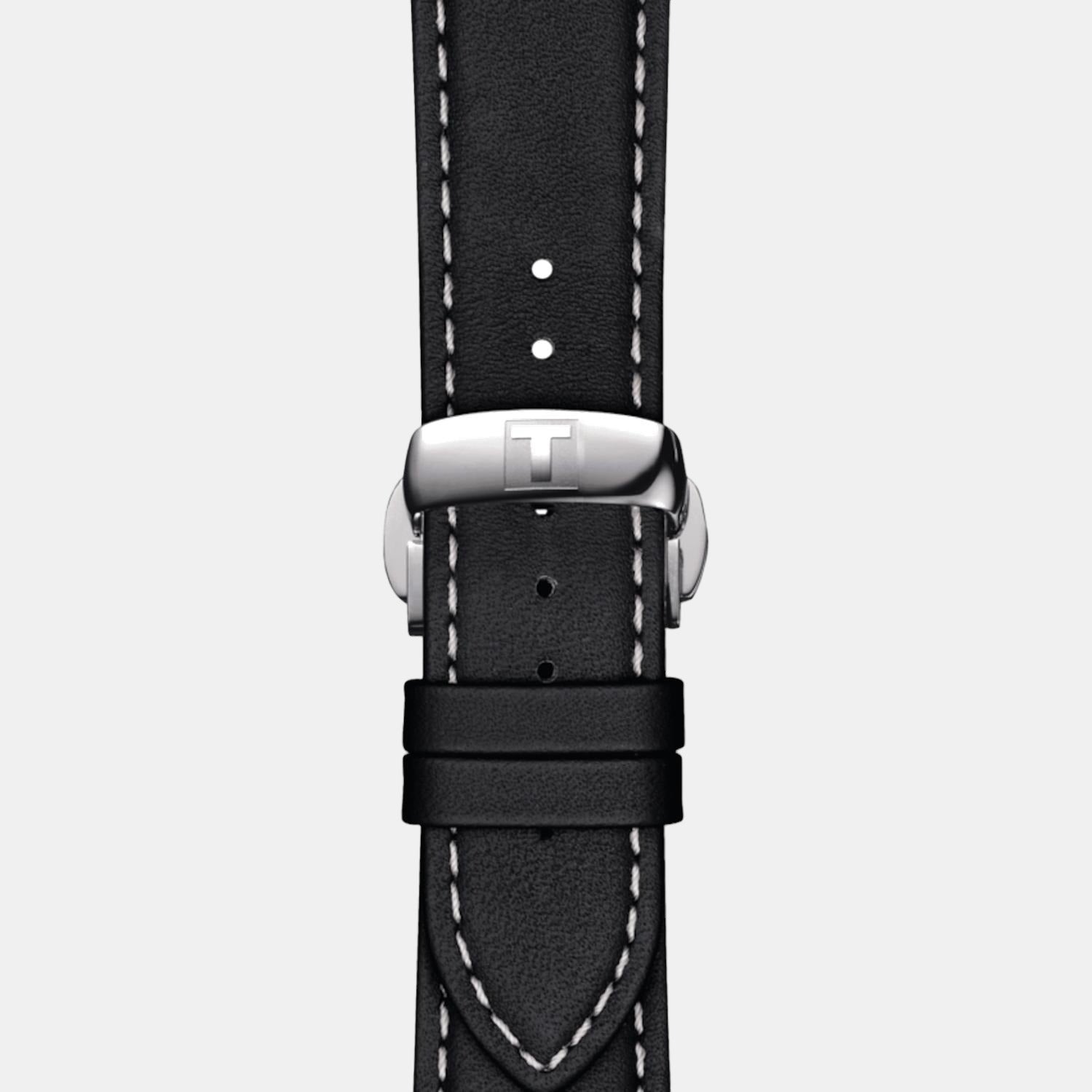 Gentleman Men Analog Leather Watch T1274101605100