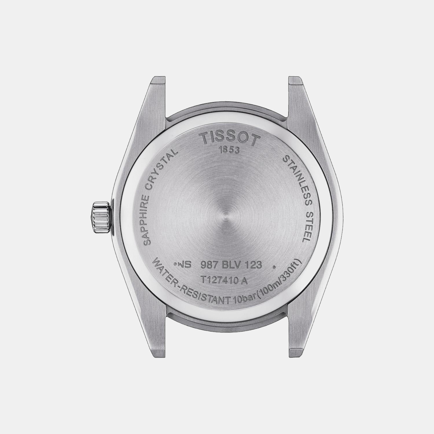 Gentleman Men Analog Leather Watch T1274101605101