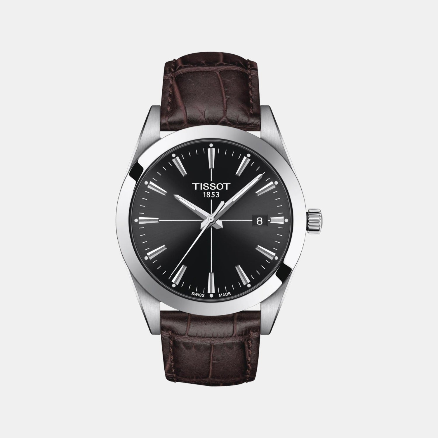 Gentleman Men Analog Leather Watch T1274101605101