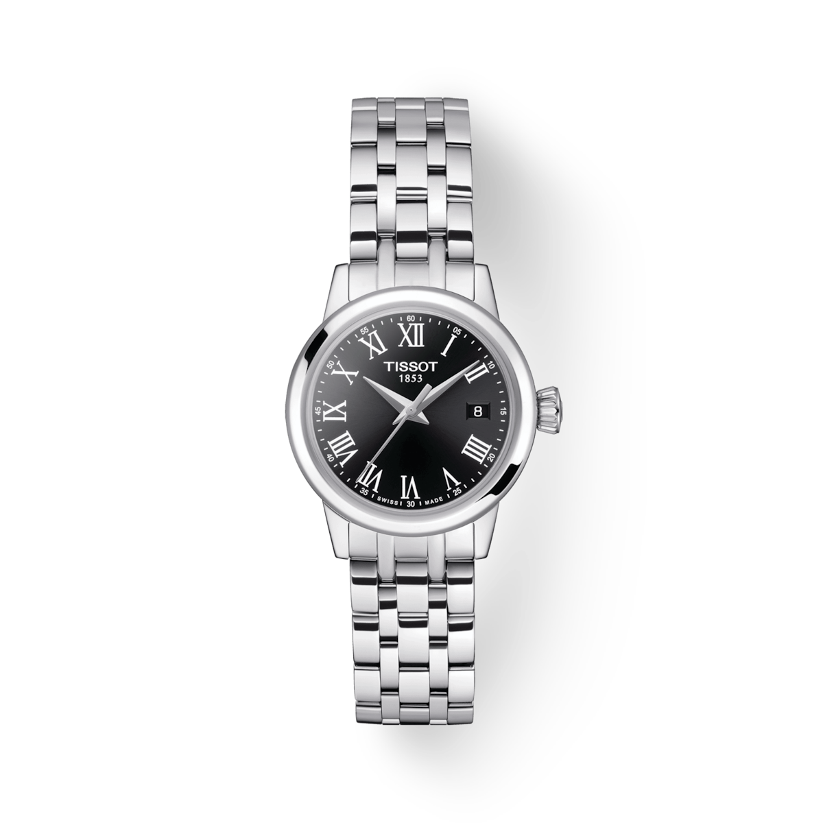 Tissot T-Classic Black Dial Women 28mm