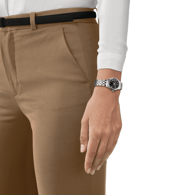 Tissot T-Classic Black Dial Women 28mm