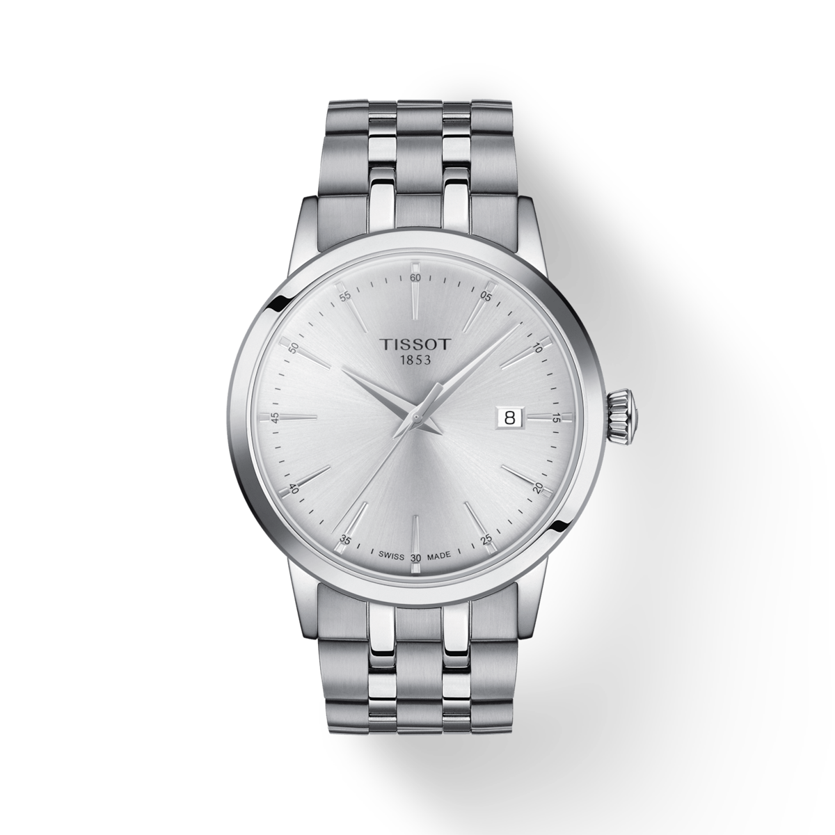 Tissot T-Classic Silver Dial Men 42mm