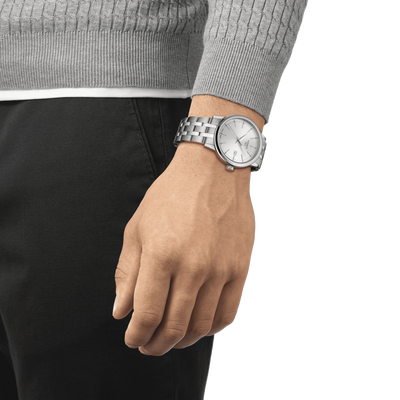 Tissot T-Classic Silver Dial Men 42mm
