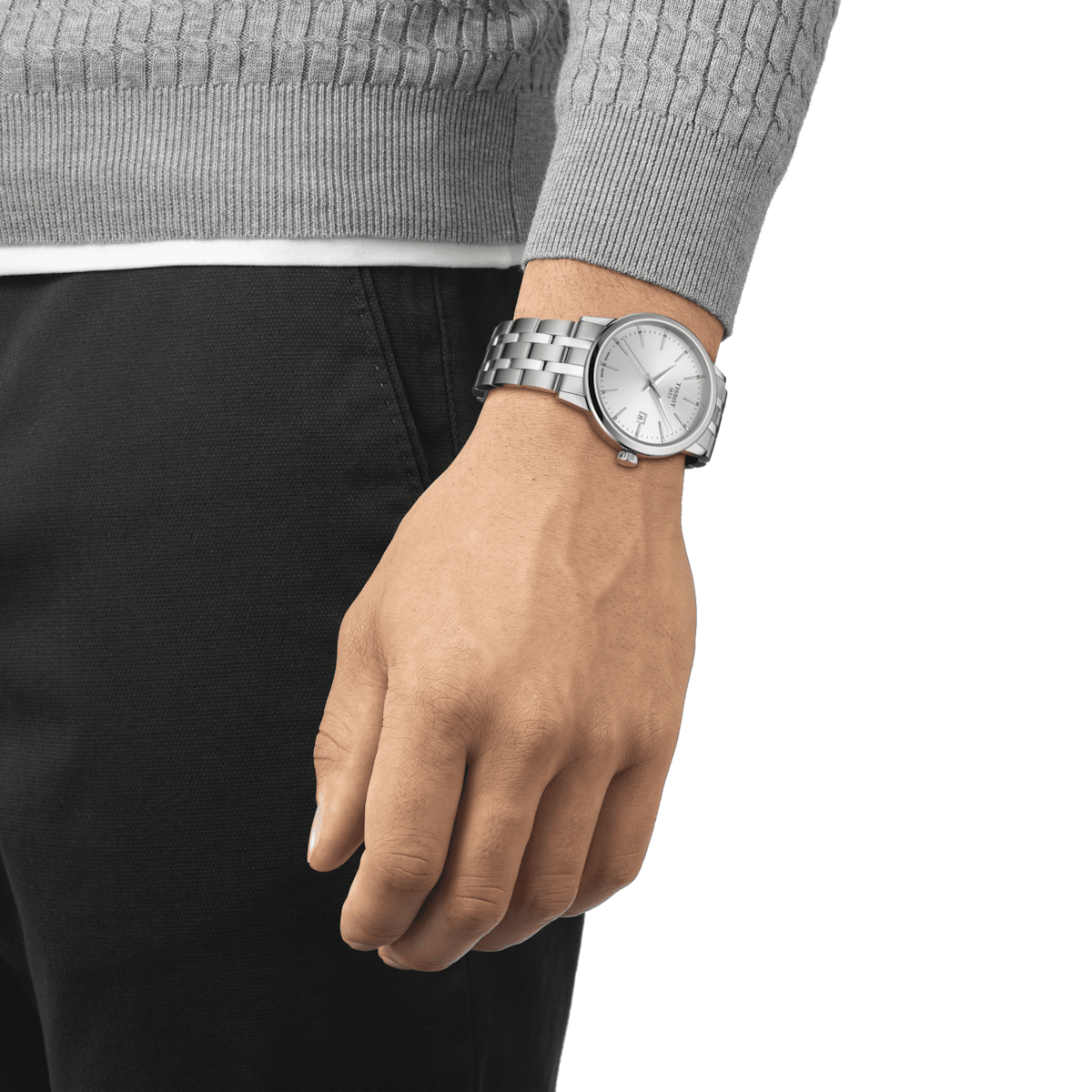 Tissot T-Classic Silver Dial Men 42mm