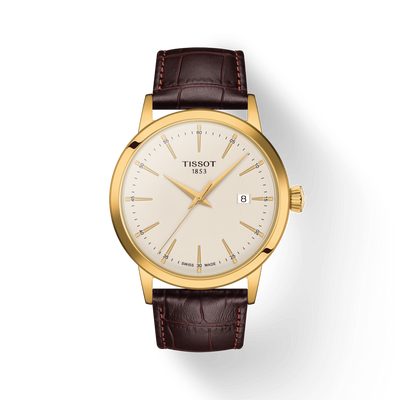 Tissot T-Classic Ivory Dial Men 42mm