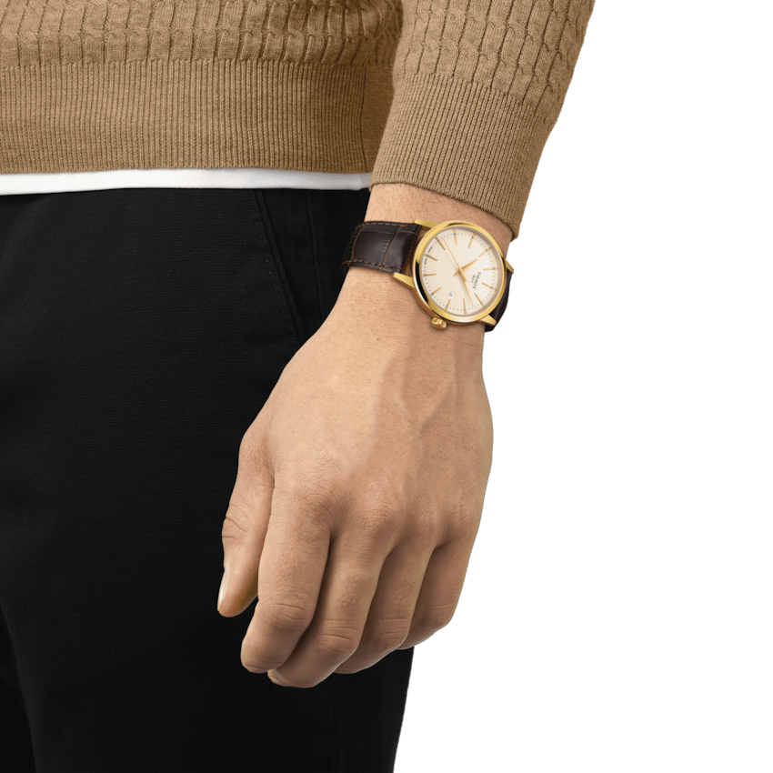 Tissot T-Classic Ivory Dial Men 42mm