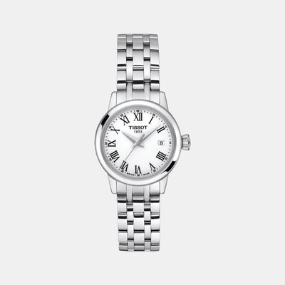 Classic Dream Women Quartz White Dial Analog Stainless Steel Watch T1292101101300