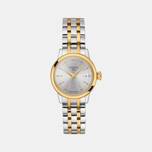 Classic Dream Women Quartz Silver Dial Analog Stainless Steel Watch T1292102203100