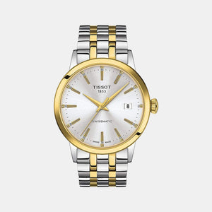 Classic Dream Men Automatic Silver Dial Analog Stainless Steel Watch T1294072203101