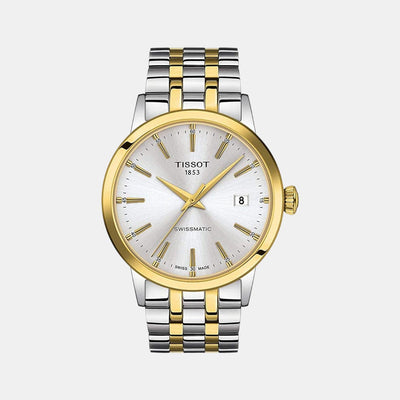 Classic Dream Men Automatic Silver Dial Analog Stainless Steel Watch T1294072203101