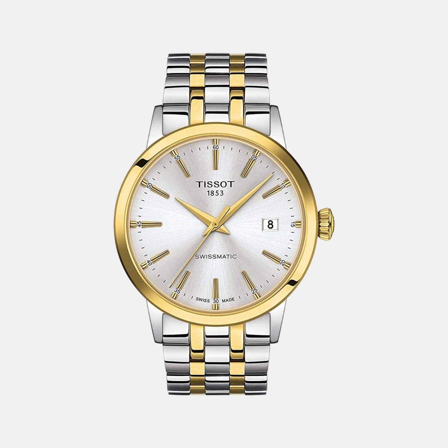 Classic Dream Men Automatic Silver Dial Analog Stainless Steel Watch T1294072203101