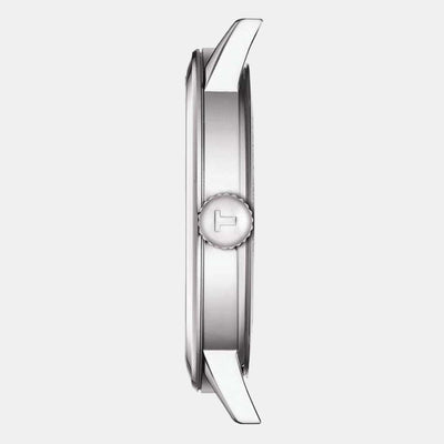 Classic Dream Men Quartz White Dial Analog Stainless Steel Watch T1294101101300