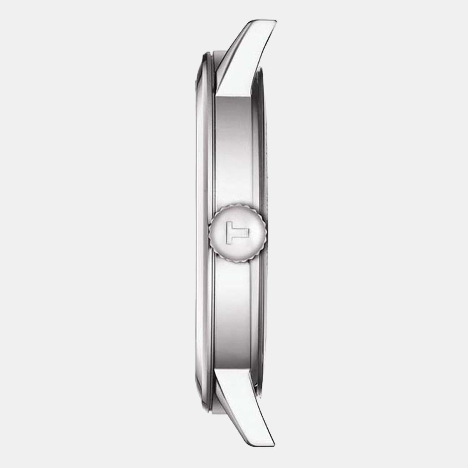 Classic Dream Men Quartz White Dial Analog Stainless Steel Watch T1294101101300