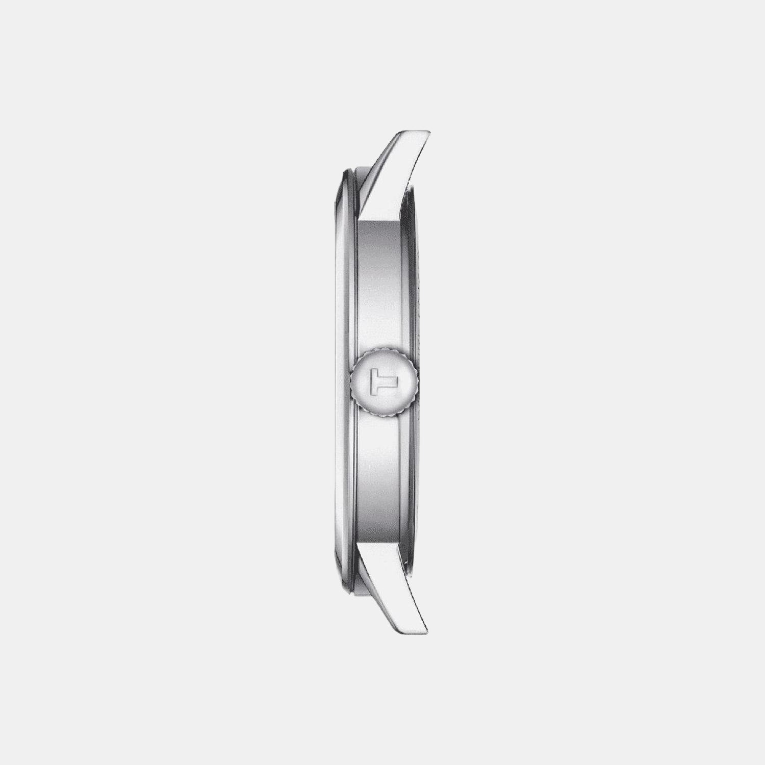 Classic Dream Men Quartz Silver Dial Analog Stainless Steel Watch T1294101103100