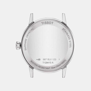 Classic Dream Men Quartz White Dial Analog Leather Watch T1294101601300