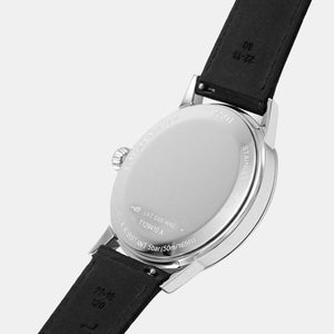 Classic Dream Men Quartz Black Dial Analog Leather Watch T1294101605300