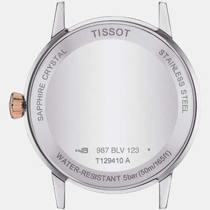 Classic Dream Men Quartz White Dial Analog Stainless Steel Watch T1294102201300