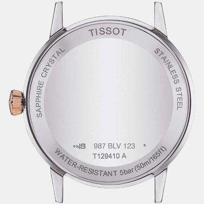 Classic Dream Men Quartz White Dial Analog Stainless Steel Watch T1294102201300