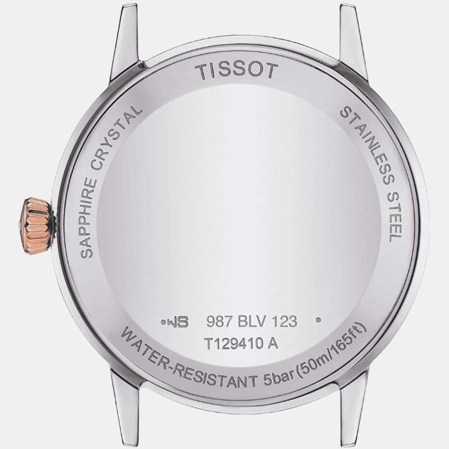 Classic Dream Men Quartz White Dial Analog Stainless Steel Watch T1294102201300