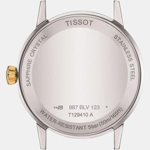 Classic Dream Men Quartz Silver Dial Analog Stainless Steel Watch T1294102203100