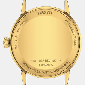 Classic Dream Men's Beige Analog Leather Watch T1294103626100
