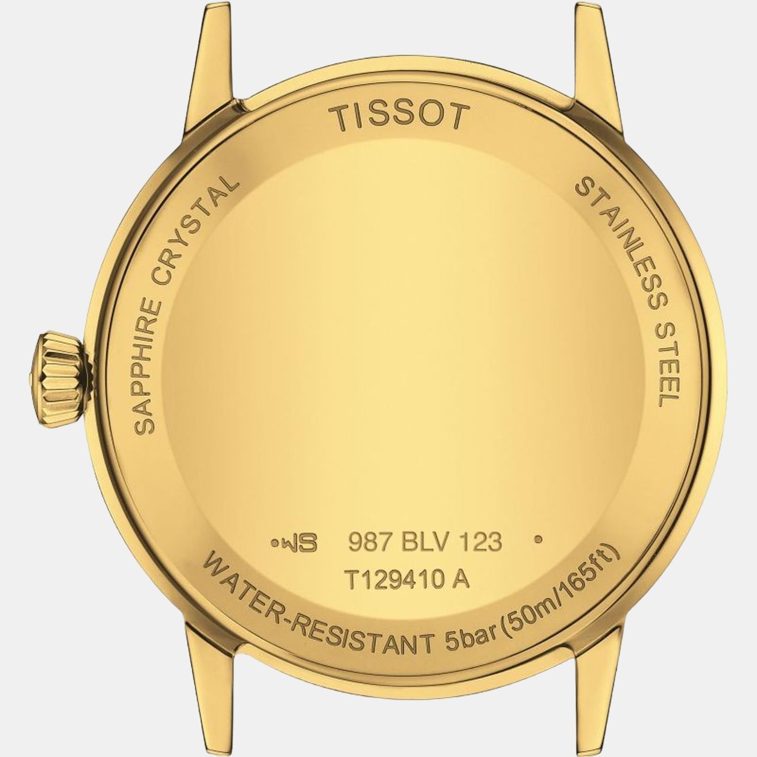 Classic Dream Men's Beige Analog Leather Watch T1294103626100