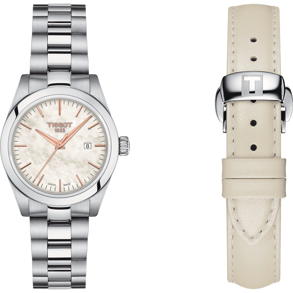 Tissot T-Classic White Mother-Of-Pearl Dial Women 29.3mm