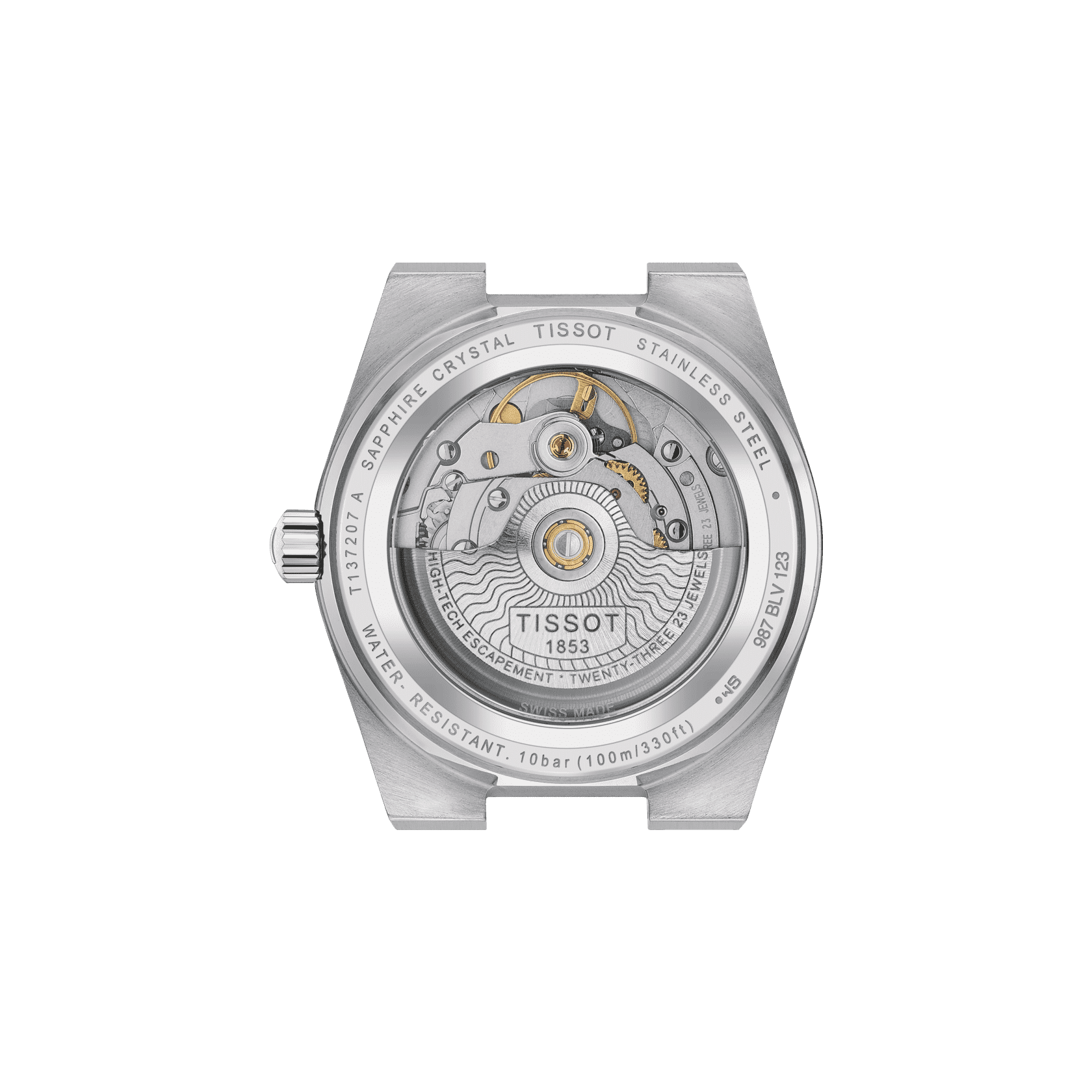 Tissot T-Classic PRX White Mother-Of-Pearl Dial Women 35mm T1372071111100