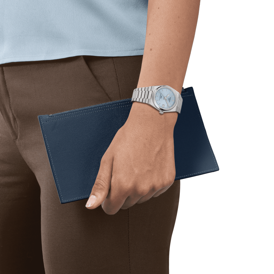 Tissot T-Classic PRX Blue Dial Women 35mm T1372071135100