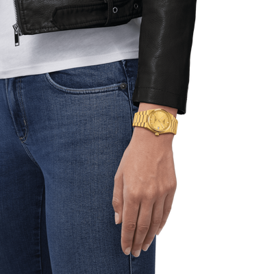 Tissot T-Classic PRX Champagne Dial Women 35mm T1372073302100
