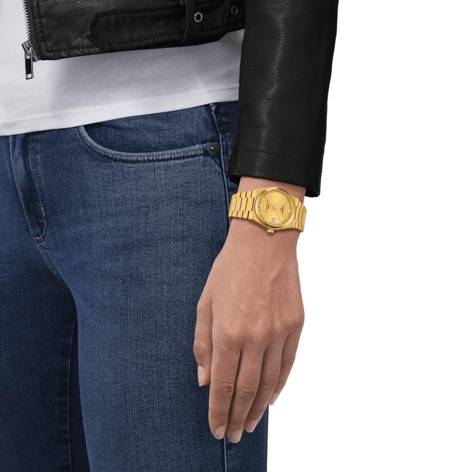 Tissot T-Classic PRX Champagne Dial Women 35mm T1372073302100