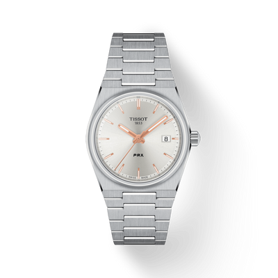 Tissot T-Classic PRX Silver Dial Women 35mm T1372101103100