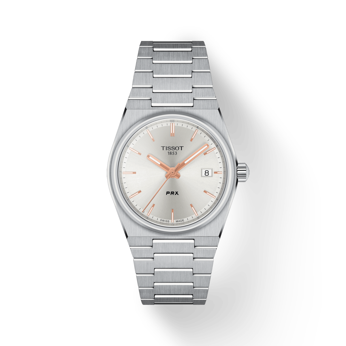 Tissot T-Classic PRX Silver Dial Women 35mm T1372101103100