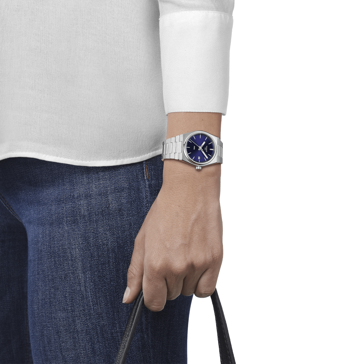 Tissot T-Classic PRX Blue Dial Women 35mm T1372101104100