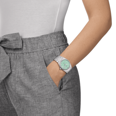 Tissot T-Classic Green Dial Women 35mm T1372101109100