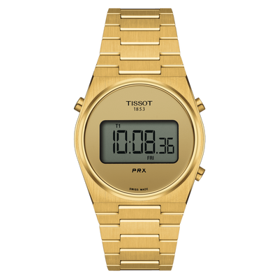 Tissot T-Classic PRX Golden Mirror Dial Unisex 35mm T1372633302000