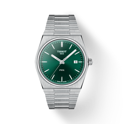 Tissot T-Classic Prx Green Dial Men 40mm T1374101109100