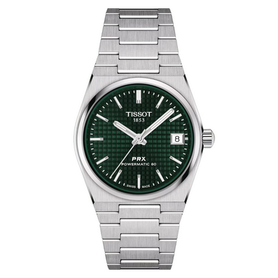 Tissot T-Classic PRX Green Dial Women 35mm T1372071109100